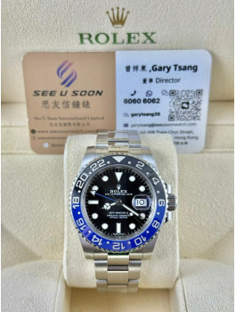 二手 ▶️ Rolex 勞力士 GMT-MASTER II ◀️ 藍黑 116710BLNR 2017年錶 (40mm) 